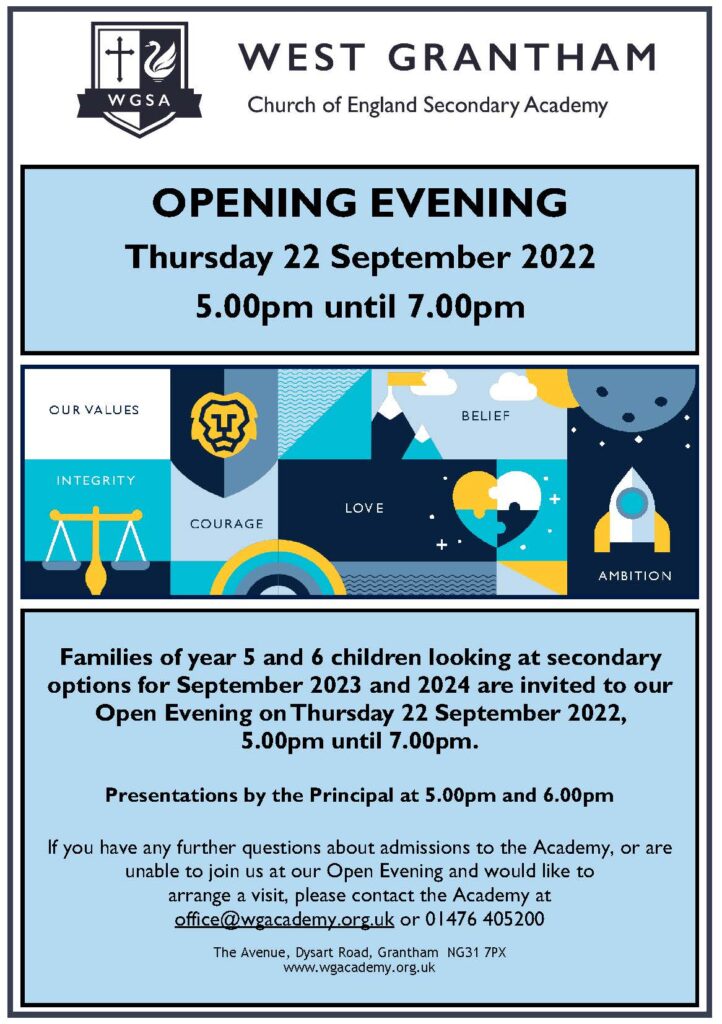 Year 5 and Year 6 Open Evening