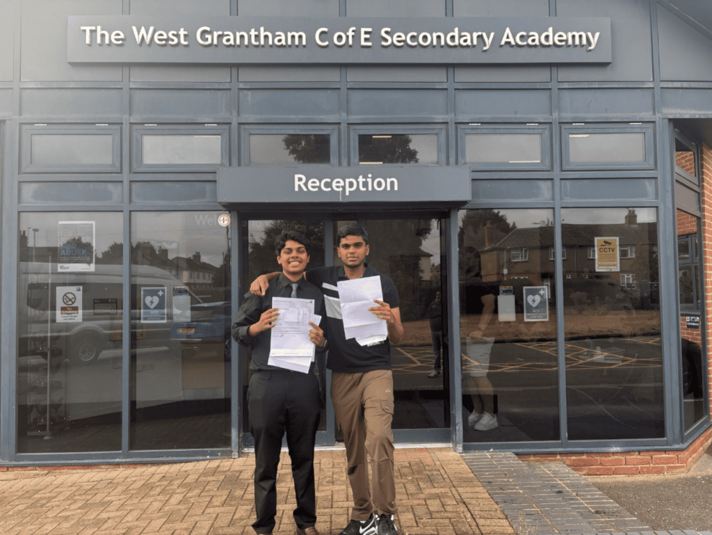 West Grantham Church of England Secondary Academy welcomes GCSE students on results day